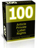 Thumbnail 100 PLR Articles.