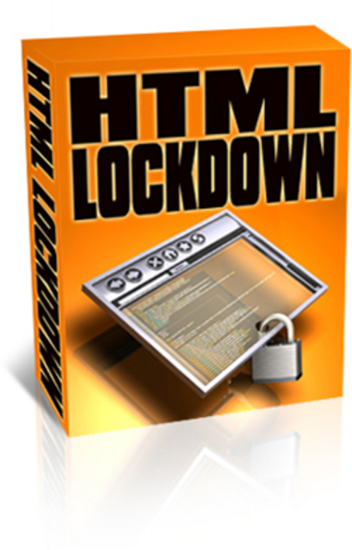 Product picture HTML Lock Down With Master Resale Rights.