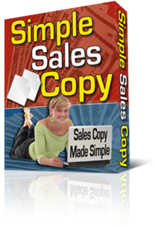 Product picture Simple Sales Copy With Master Resale Rights.