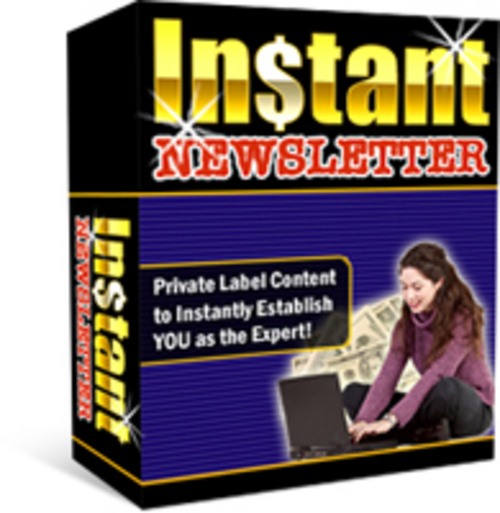 Product picture Instant News letter With Master Resale Rights.