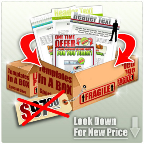 Product picture PLR Templates In A Box With Master Resale Rights.