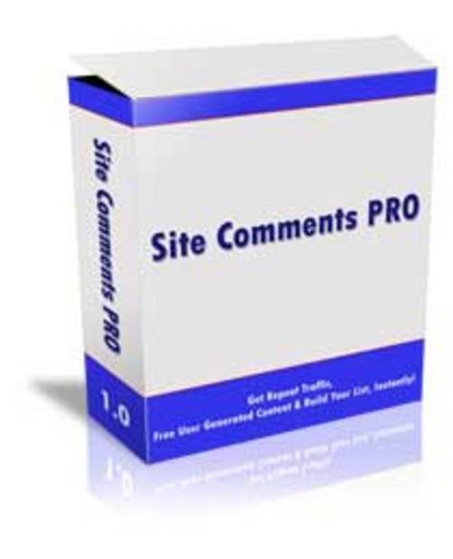 Product picture Site Comments Pro With Master Resale Rights.