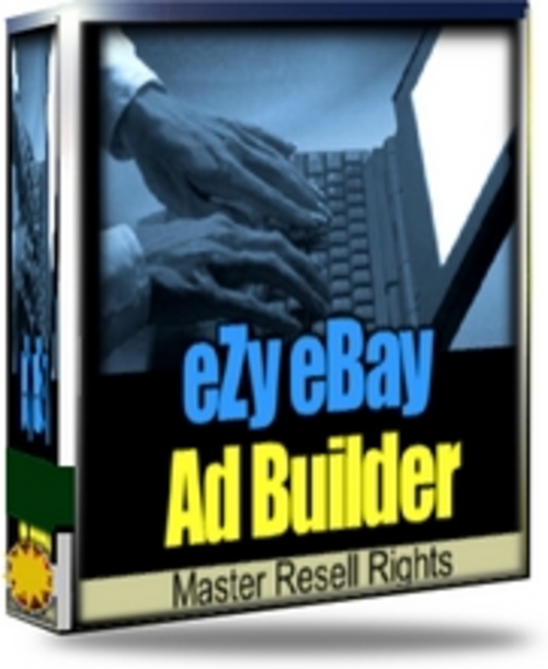 Product picture eZy eBay Ad Builder With Master Resale Rights