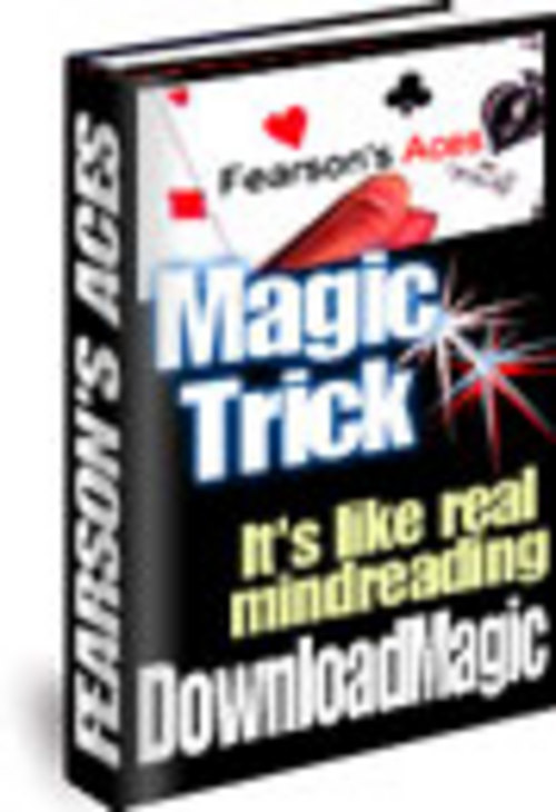 Product picture Fearsons Aces Magic Trick With Master Resale Rights.
