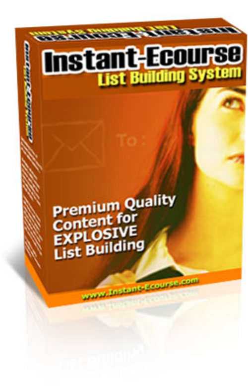 Product picture Instant Ecourse  Resale With Master Resale Rights.