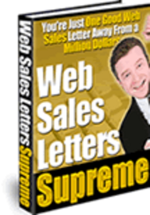 Product picture Web Sales Letters Supreme With Master Resale Rights.