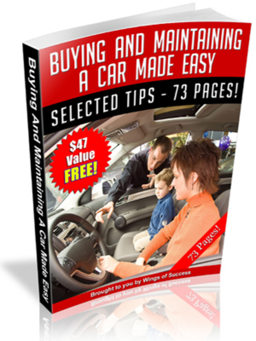 Product picture Car Maintenance 60 Articles With Master Resale Rights.