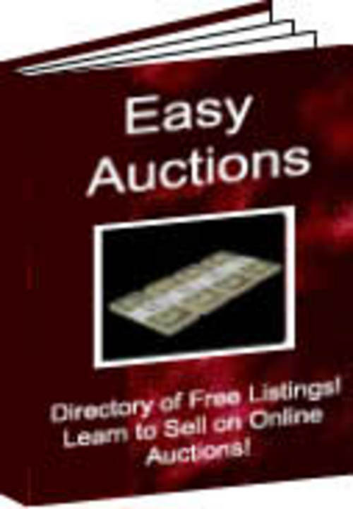 Product picture Easy Auctions With Master Resale Rights.