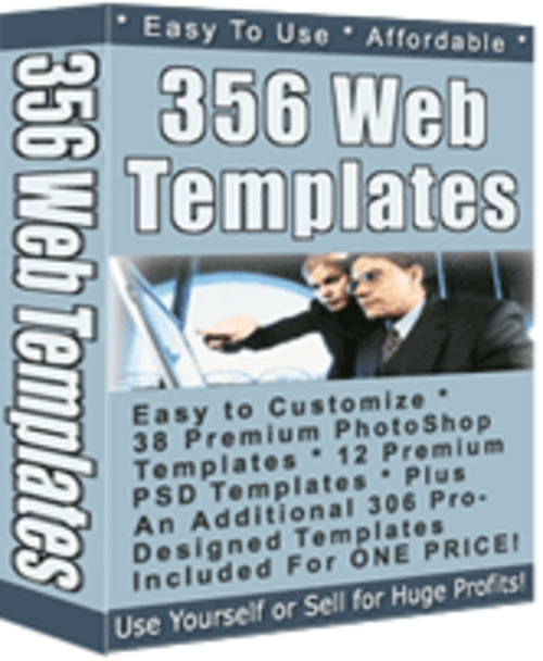 Product picture 356 web design templates with MRR.