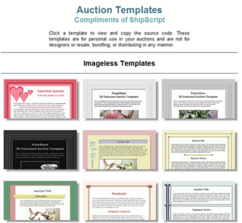 Product picture 750 Auction  Templates with MRR.