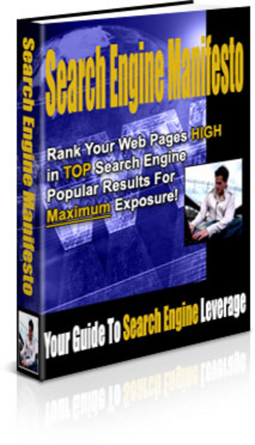 Product picture Search Engine Manifesto With Master Resale Rights.