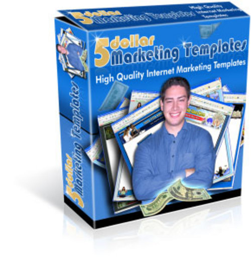 Product picture 5 dollar marketing templates With Master Resale Rights.