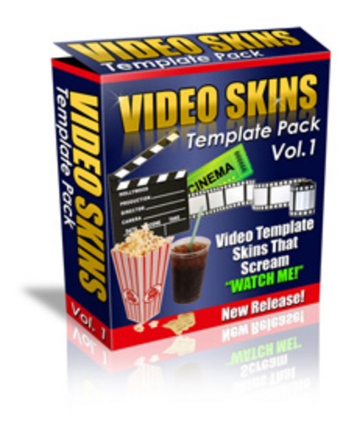 Product picture Video Skin Templates Pack Personal Use with MRR.