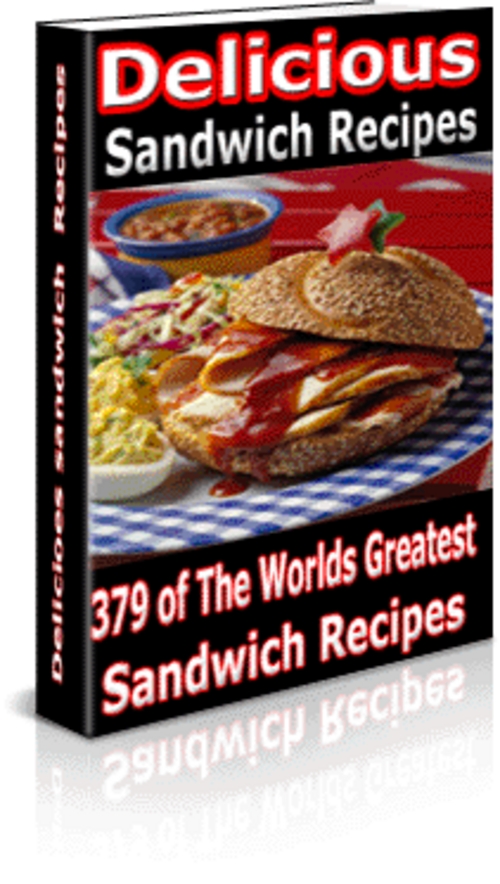 Product picture Delicious sandwich Recipes 379 of the worlds greatest w/MRR.