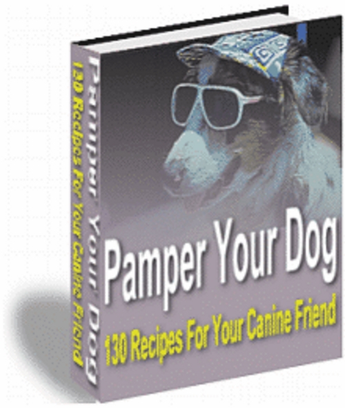 Product picture Pamper Dog 130 Recipes for you Canine Friend with MRR.