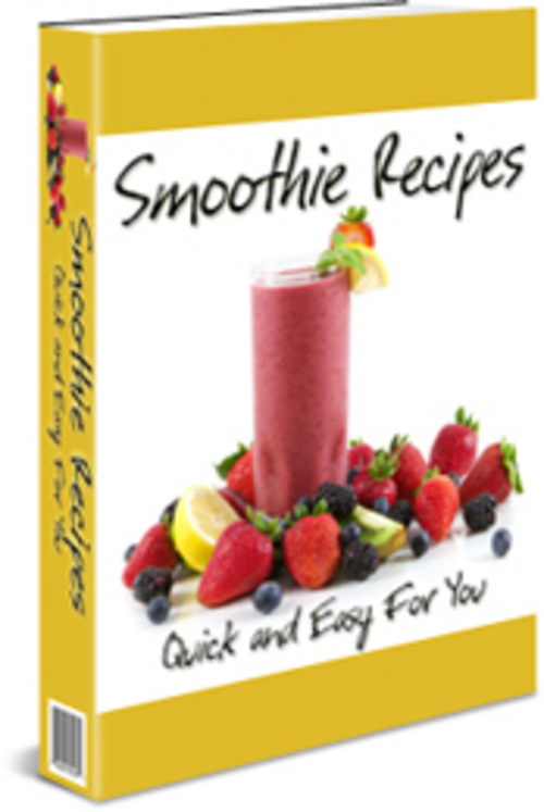Product picture Easy Smoothie Recipes With Master Resale Rights.