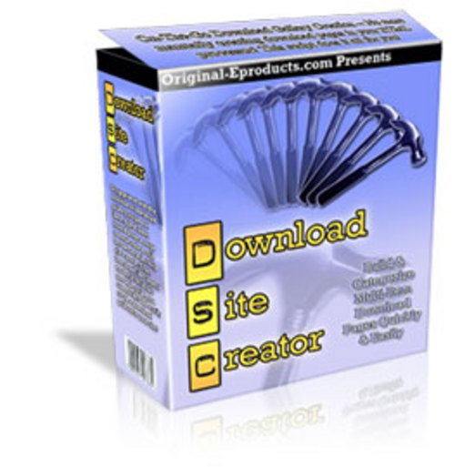 Product picture Download Site Creator With Master Resale Rights.