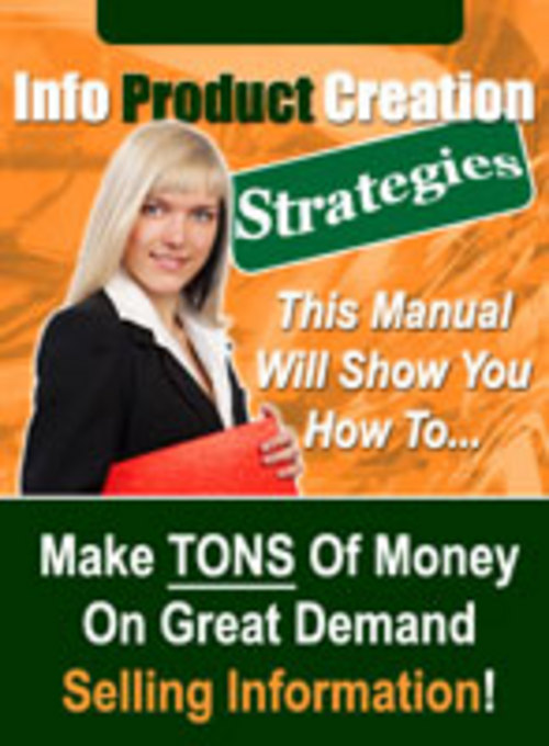 Product picture Info Product Creation Strategies With Master Resale Rights.