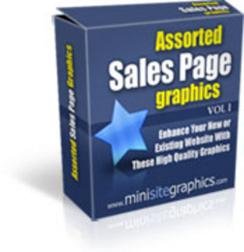 Product picture Sales Page Graphics With Master Resale Rights.