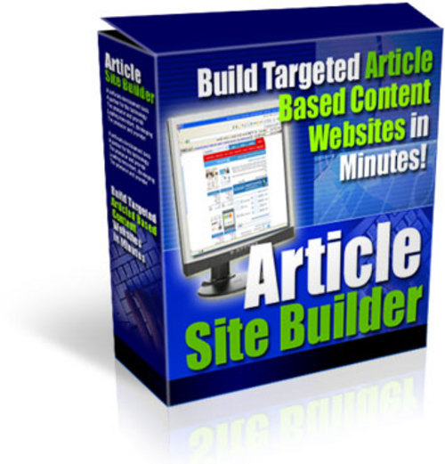 Product picture Article Site Builder Rights With Master Resale Rights.