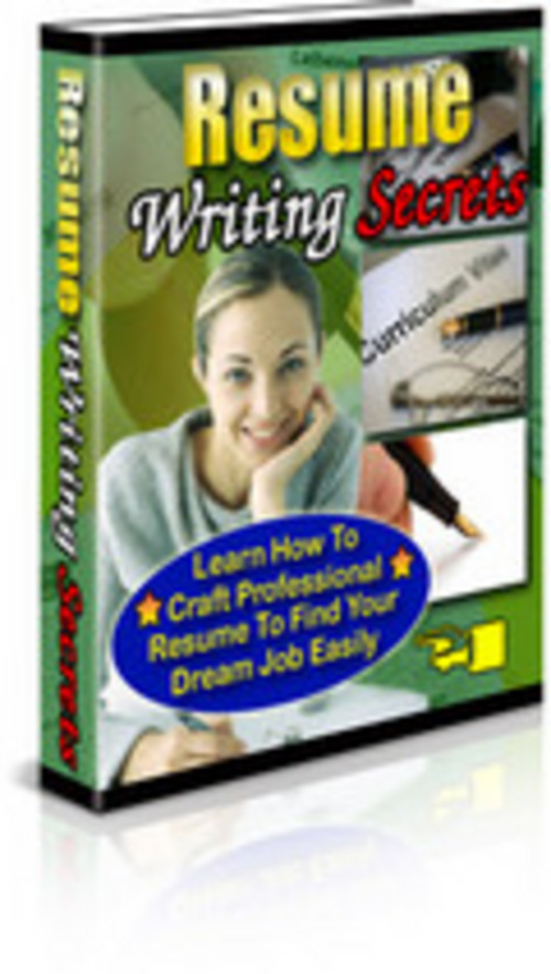 Product picture Resume Writing Secrets Product With Master Resale Rights.